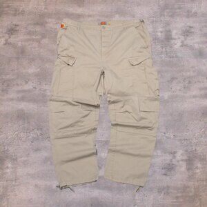 Empyre Vintage Y2K Style Baggy Utility Brown Tan Relax Fit Baggy Wide Legged Bei